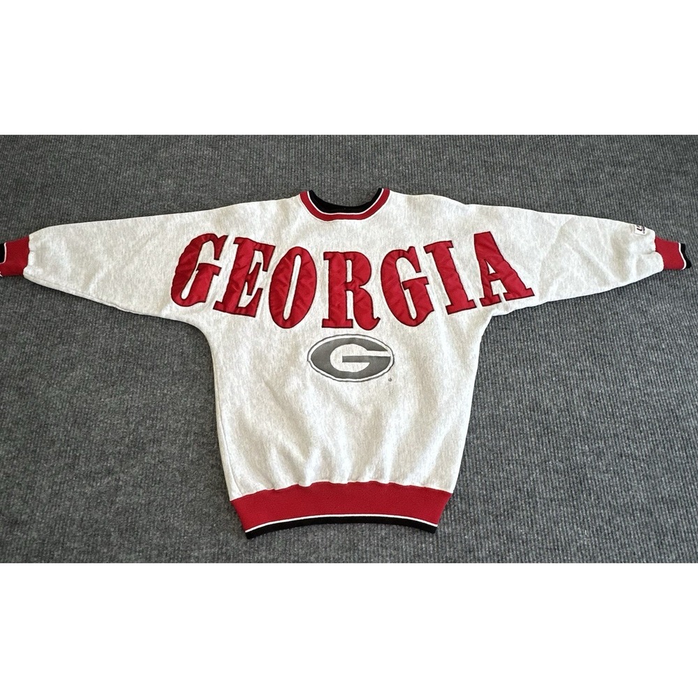 VTG 1990s Rare University of Georgia Oversized Spellout Sweatshirts Size M